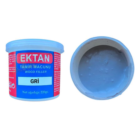 Ektan Masif ve Ahşap Tamir Macunu GRİ 220 gr. - 1 Adet