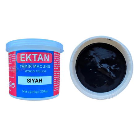 Ektan Masif ve Ahşap Tamir Macunu SİYAH 220 gr. - 1 Adet