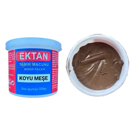 Ektan Masif ve Ahşap Tamir Macunu KOYU MEŞE 220 gr. - 1 Adet