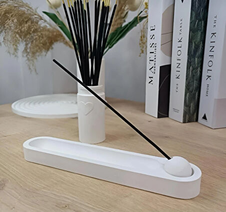 Dekoratif Tütsülük ve Kalpli Vazo Seti