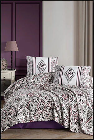 ELART Twill Çift Kişilik Pike Takımı (200x220 cm) Mürdüm