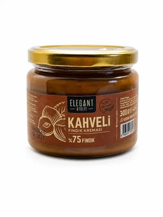 ELEGANT Kahveli Fındık Kreması %75 FINDIK 300 g