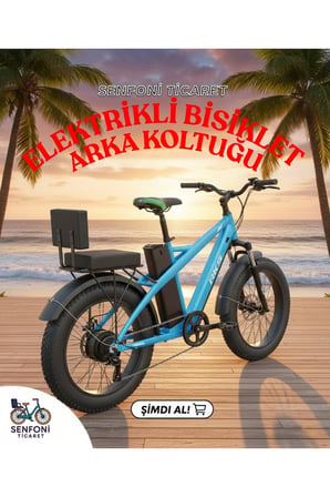 CORELLİ Elektrikli Bisiklet Deri Koltuk, Bisiklet Koltuk, Elektrikli Bisiklet Sele, Bisiklet Arka Koltuk