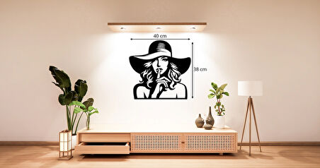 Kadın Silüeti Ahşap LED Işıklı Tablo – Romantik Dekor & Özel Gün Hediyesi