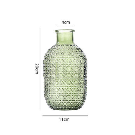 Bak Gel Al Elegant Yeşil Cam Vazo – Doğanın Zarafetini Evlerinize Taşıyan Şık Tasarım,