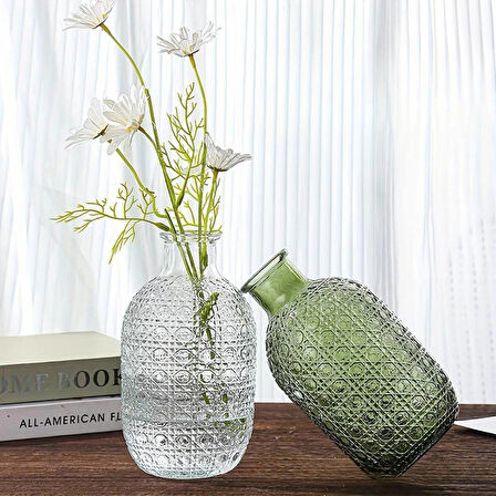 Bak Gel Al Elegant Yeşil Cam Vazo – Doğanın Zarafetini Evlerinize Taşıyan Şık Tasarım,