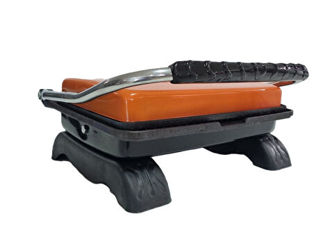 Elis Concept & Dökümix Demir Döküm Turuncu 1800 Watt 4-6 Dilim Ev-Sanayi-Büfe Tipi Tost Makinası ve 