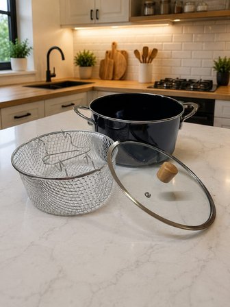 Elis Concept Emaye Kızartma / Yoğurt Tenceresi 22 cm/3.6lt