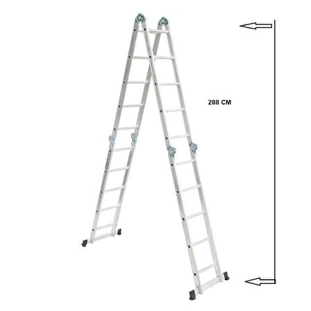 beykon 1,6mm 4x5 20 basamak çok amaçlı katlanır akrobat merdiven