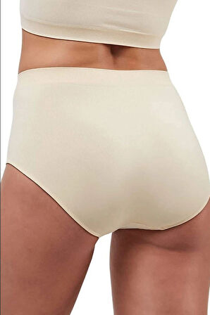 Elite Life 3D Dikişsiz Lazer Kesim Pedli Kadın Yüksel Bel Slip Külot