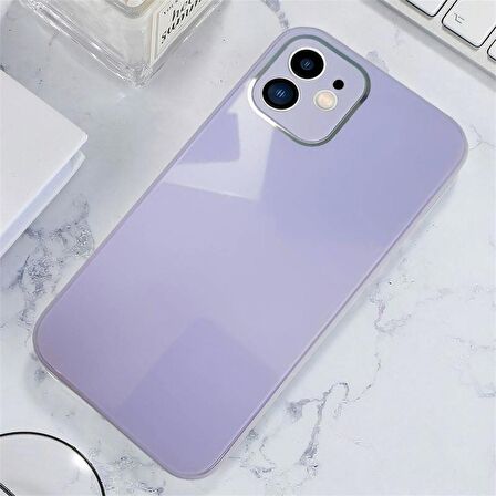  iPhone 11 Parlak Cam Kamera Korumalı Telefon Kılıfı