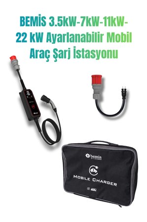 Pro 22kW Taşınabilir Elektrikli Araç Şarj İstasyonu + V2L Byd/Skywell Marka Uyumlu BEV-2331-0001