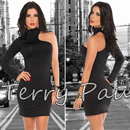 Elo  TP101061 Asimetrik Mini Elbise