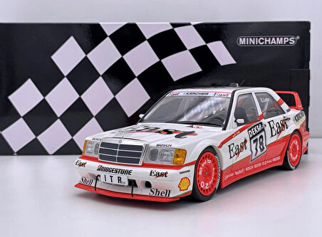 Minichamps Mercedes 190E 2.5-16 EVO II DTM – East #78 – Ellen Lohr (1992) Tek Kadın Pilot