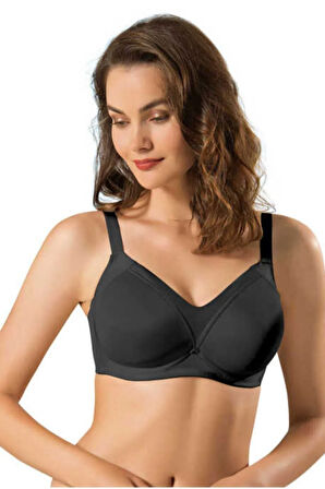 Kadın Siyah Desteksiz Soft Cup Toparlayıcı Şekillendirici Sütyen