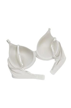 9405 Fanetta Kadın Soft Kaplı Desteksiz Sütyen Ekru