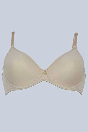 Kadın Bej Toparlayıcı Fanetta Taşlı Soft Cup Sütyen