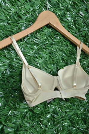 Kadın Beyaz  Micro Kaplı Kulaksız Dolgulu Destekli Sütyen 7050