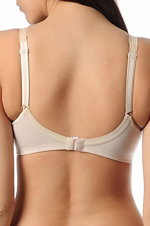 Kadın Ekru Balenli Toparlayıcı Sütyen B Kap
