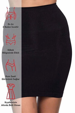 Kadın Beyaz Seamless Külotlu Jüpon Korse MI16SKR00023