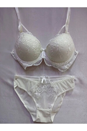 Destekli Önden Ipli Sutyen Takim