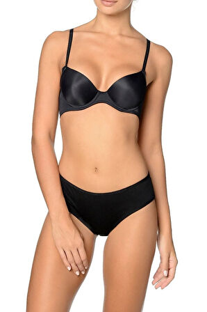 Micro Kaplı Desteksiz Sütyen Siyah