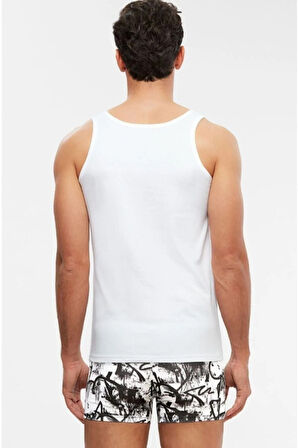 2'li Erkek Atlet Beyaz