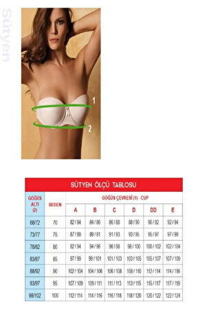 Kadın Beyaz Balensiz Toparlayıcı Sütyen 1910