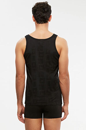 Erkek Atleti Kendinden Desenli