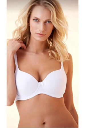 Kadın Siyah C Cup Büyük Beden Balenli Dolgusuz Sütyen Lo0 18100