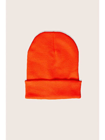 Klasik Çift Kat Turuncu Bere