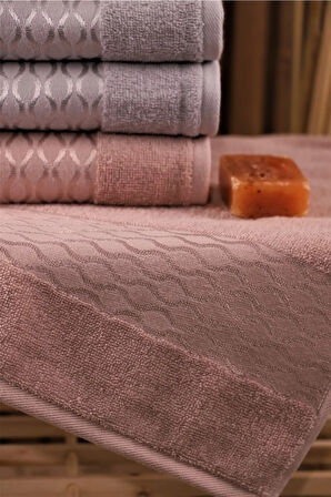 Elissa 6'lı Pamuklu Su Emiciliği Yüksek 50*80 El Yüz Havlusu