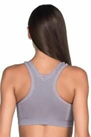 Kadın Siyah Gri Detaylı Büstiyer