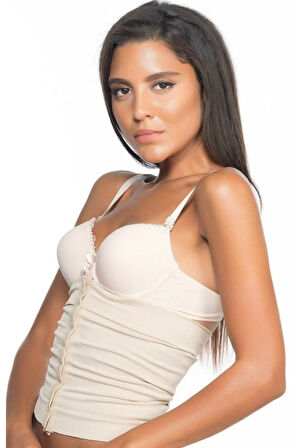 Kadın Ten Rengi Double Bel Korse 2026