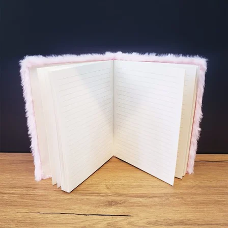 Ayıcık Motifli Peluş Kapaklı Defter