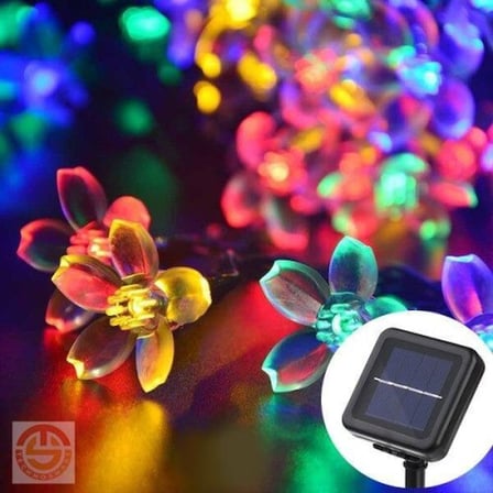 Solar 30 Ledli Çiçekli Rgb Güneş Enerjisi