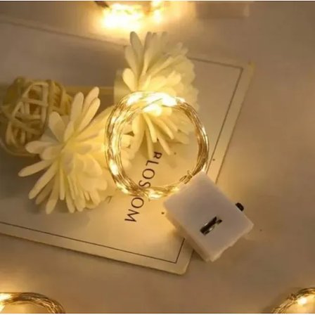 2m Pilli Peri Led Beyaz Işık