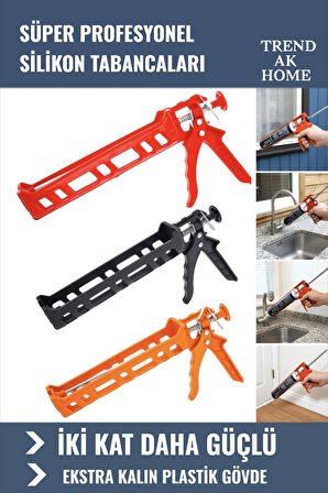 PLASTİK SİLİKON TABANCASI EKSTRA KALIN PLASTİK GÖVDE