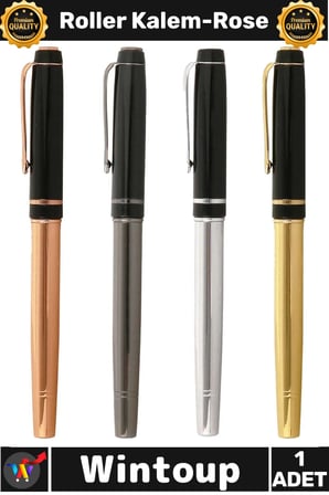 #Roller Lüks Metal Tasarım Hediyelik Aksesuarı Şık Ergonomik Kaliteli Profesyonel Roller Kalem Rose