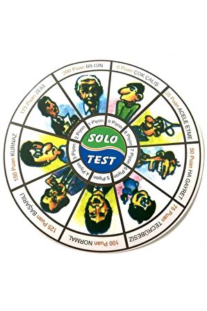 ( 1 Adet)solotest, Solo Test, Zeka Oyunu, 7'den 70'e, Dede'den Toruna, Nostaljik Oyun