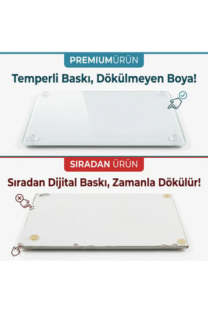 Alman Schott 25*35 cm Temperli Cam Kesme Tahtası Ve Sunum Panosu, Siyah Mermer, Isıya Dayanıklı, Kırılmaz, Boyası Atmaz