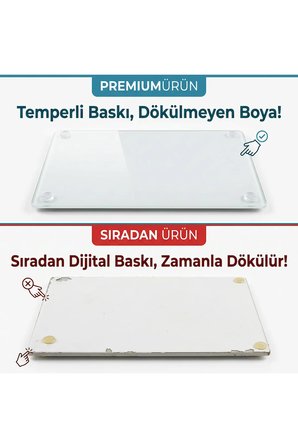 2’li Alman Schott 25*35 cm Temperli Cam Kesme Tahtası Ve Sunum Panosu, Beyaz Mermer Desenli, Isıya Dayanıklı, Kırılmaz, Boyası Atmaz