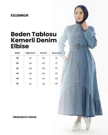 KOT ELBİSE KEMERLİ