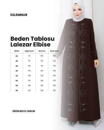 ŞİMŞEK TAŞLI BÜYÜK BEDEN ANNE ELBİSESİ