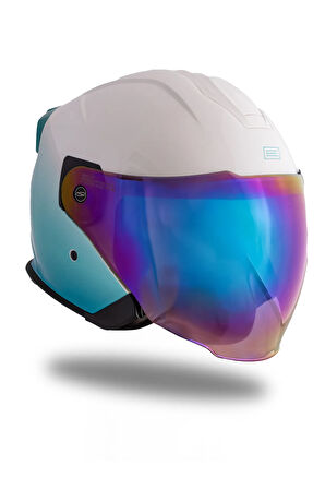 Palio 2  DeepSky Mavi-Beyaz  Kask
