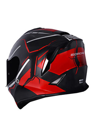 Dinamo Never Broken Siyah-Kırmızı Kask