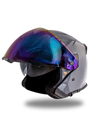 Palio 2  Scout Mat Titanyum-Siyah  Kask