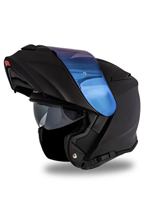 Delta Basic Mat Siyah çene Açılır Kask