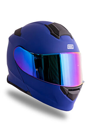 Delta Basic Mat Mavi Çene Açılır Kask