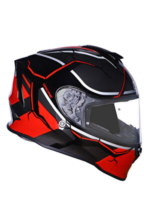 Dinamo Never Broken Siyah-Kırmızı Kask